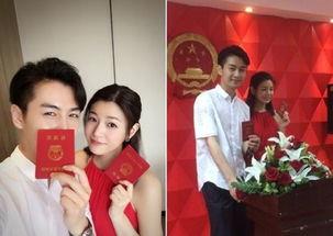 陈妍希陈晓结婚证照片